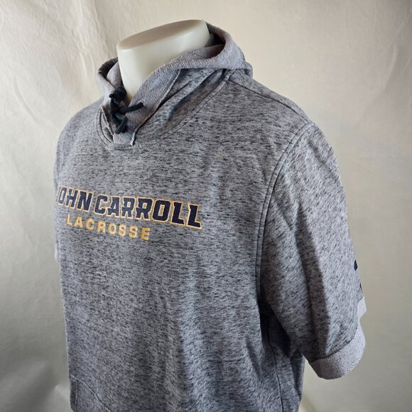 Under Armour Hoodie Mens XL Gray John Carroll Lacrosse Short Sleeve Lightweight - Picture 6 of 12